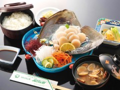 平貝のお刺身定食