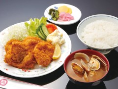 大あさりフライ定食