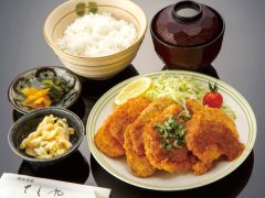 大あさりと野菜のフライみそかけ定食